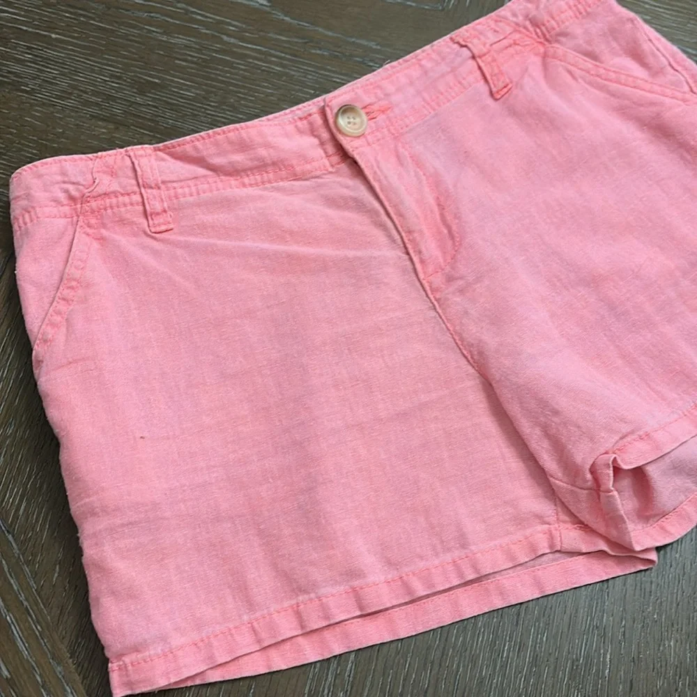 Old Navy lotus orange linen shorts 3.25”size 16